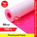 【100-Sheets】 50x70cm± Fluorescent Paper 80gsm #Kertas #Pendarfluor #Fluorescent #Paper #荧光纸 #6933